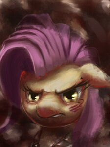 Rating: Safe Score: 0 Tags: 2012 3:4 amber_eyes angry blood bodily_fluids clenched_teeth danosix e621 equid equine female fluttershy_(mlp) friendship_is_magic fur hair hasbro horse mammal my_little_pony pink_hair pony scar scratch simple_background solo teeth yellow_body yellow_fur User: bunchy7s