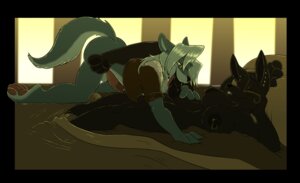 Rating: Explicit Score: 0 Tags: anthro anthro_on_anthro anthro_penetrated anthro_penetrating anthro_penetrating_anthro anubian_jackal balls bed bite biting_lip biting_own_lip black_body black_border black_fur black_nipples black_penis bloo bodily_fluids border bottomless breasts canid canine canis clothed clothing digital_media_(artwork) duo e621 ear_piercing egyptian erection eyes_closed eyewear fellatio fur furniture genitals glasses gynomorph gynomorph/male gynomorph_penetrating gynomorph_penetrating_male hair happy happy_sex hat-kun hi_res humanoid_genitalia humanoid_penis inside intersex intersex/male intersex_penetrating intersex_penetrating_male jackal jacket lips long_hair male male_penetrated mammal nefer nipple_piercing nipples nude on_bed oral oral_penetration penetration penile penis piercing saliva self_bite sex tail topwear white_hair wolf User: bunchy7s