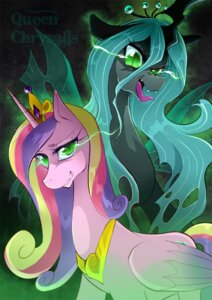 Rating: Safe Score: 0 Tags: arthropod changeling_(mlp) crown cutie_mark duo e621 equid equine feathered_wings feathers female feral friendship_is_magic fur hair hasbro headgear horn insect_wings mammal my_little_pony mythological_creature mythological_equine mythology pink_body pink_feathers princess_cadance_(mlp) queen_chrysalis_(mlp) royalty tiara winged_unicorn wings yuki-zakuro User: bunchy7s