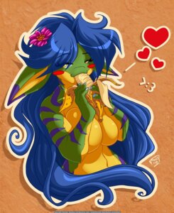 Rating: Explicit Score: 0 Tags: 1girls 2008 :3 ambiguous_species banana blue_hair blushing chalo cleavage female flower_in_hair geecku green_scales hearts las_lindas looking_at_viewer purple_scales rule34 sexyfur webcomic yellow_eyes yellow_scales User: bunchy7s