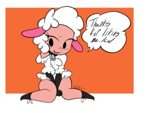 Rating: Questionable Score: 0 Tags: anthro bell biped blush bovid caprine collar dialogue domestic_sheep droopy_(series) e621 embarrassed english_text female fur leggy_lamb mammal metro-goldwyn-mayer no-ink sheep sheep_wrecked simple_background sitting smile solo speech_bubble text white_body white_fur User: bunchy7s