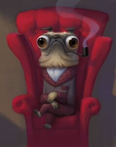 Rating: Safe Score: 0 Tags: anthro armchair artsammich biped brown_eyes bulging_eyes canid canine canis chair classy clothing cravat crossed_legs domestic_dog e621 frown furniture humor lol_comments male mammal molosser on_armchair pawpads paws pipe pug reaction_image robe serious_business sitting small_molosser smoke smoking smoking_jacket smoking_pipe solo terribly_british tobacco_pipe toy_dog what wrinkles User: bunchy7s