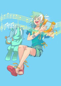 Rating: Safe Score: 0 Tags: accessory alternate_species bare_shoulders blue_hair bottomwear choker clothing duo e621 ear_piercing equid equine eyes_closed female footwear friendship_is_magic g_clef hair hair_accessory hairband hasbro horn human humanized jewelry lyra_heartstrings_(mlp) lyre mammal multicolored_hair musical_clef musical_instrument musical_note musical_symbol my_little_pony mythological_creature mythological_equine mythology necklace open_mouth piercing plucked_string_instrument ribbons sandals sapphire1010 shoes shorts simple_background singing string_instrument symbol toony unicorn User: bunchy7s