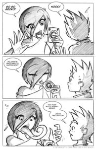 Rating: Questionable Score: 0 Tags: 2008 comic conditional_dnp dialogue duo e621 english_text expansion female freckles greyscale hi_res human jollyjack long_tongue looking_down male mammal monochrome open_mouth scalie surprised text tongue tongue_expansion transformation User: bunchy7s