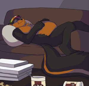 Rating: Safe Score: 0 Tags: 2010 4_toes anthro axel_(zorrofeta) belly biped digital_media_(artwork) e621 eating eyes_closed feet food furniture hand_on_belly jailbird lying male mammal mephitid mohawk on_back overweight overweight_anthro overweight_male pizza rainbow shaded skunk slightly_chubby smile sofa solo stuffing tail toes weight_gain User: bunchy7s