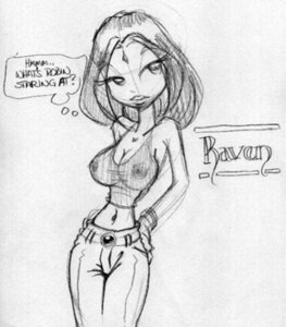 Rating: Explicit Score: 0 Tags: 1girls dc dc_comics english english_text female female_only king-cheetah monochrome nipples rachel_roth raven_(dc) rough_sketch rule34 smooth_skin solo teen_titans thought_bubble User: bunchy7s