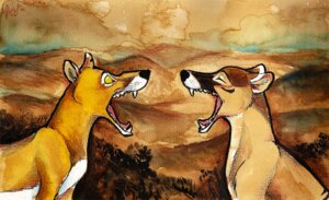 Rating: Safe Score: 0 Tags: 2010 ambiguous_gender canid canine culpeofox dasyuromorph duo e621 eyes_closed feral fox fur inner_ear_fluff looking_at_another mammal marsupial nude open_mouth orange_body orange_fur outside recently_extinct_species side_view tan_body tan_fur thylacine tongue tuft whiskers white_body white_fur User: bunchy7s