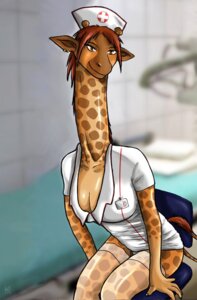 Rating: Safe Score: 0 Tags: 5_fingers anthro biped clothed clothing conditional_dnp digital_media_(artwork) e621 ear_piercing ear_ring female fingers giraffe giraffid hat headgear headwear hi_res horn id_card kadath legwear long_neck mammal mixed_media nurse nurse_clothing nurse_hat nurse_headwear nurse_uniform ossicone photo_background photography_(artwork) piercing puzzle_(kadath) ring_piercing simple_background skimpy solo stockings tail toony uniform User: bunchy7s