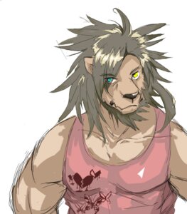 Rating: Safe Score: 0 Tags: anthro clothing e621 felid heterochromia lion looking_at_viewer male mammal muscular muscular_anthro muscular_male pantherine simple_background solo tiluta User: bunchy7s
