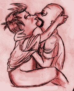 Rating: Explicit Score: 0 Tags: bald beard bottomless closed_eyes futurama gay holding_head holding_neck kissing lars_filmore male male_only mustache pants_removed philip_j_fry rule34 shirt_lift tagme undressing yaoi User: bunchy7s