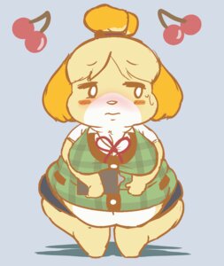 Rating: Safe Score: 0 Tags: 2013 accessory animal_crossing anthro barefoot belly belly_overhang belly_peeking_out big_belly big_breasts blonde_hair blush bodily_fluids bottomwear breasts canid canine canis cardigan cherry clipboard clothed clothed_anthro clothed_female clothing domestic_dog double_chin e621 embarrassed featureless_feet feet female female_anthro food front_view fruit full-length_portrait fur grey_background hair hair_accessory hair_bun hair_tie holding_clipboard holding_object huge_hips isabelle_(animal_crossing) jimman looking_away mammal nintendo obese obese_anthro obese_female overweight overweight_anthro overweight_female plant portrait shih_tzu simple_background skirt solo standing sweat sweatdrop toy_dog wide_hips yellow_body yellow_fur User: bunchy7s