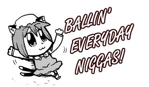 Rating: Safe Score: 0 Tags: 2_tails animal_humanoid bkub bottomwear cat_humanoid cat_tail chen_(touhou) chibi clothing e621 english_text felid felid_humanoid feline feline_humanoid female humanoid low_res mammal mammal_humanoid meme monochrome multi_tail racial_slur simple_background skirt slur solo tail text third-party_edit touhou white_background User: bunchy7s