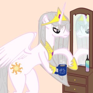 Rating: Safe Score: 0 Tags: 1:1 e621 equid equine feathered_wings feathers female feral friendship_is_magic hair_dye hasbro horn invidlord looking_at_mirror looking_at_object mammal mirror my_little_pony mythological_creature mythological_equine mythology princess princess_celestia_(mlp) reflection royalty simple_background solo toony white_body white_feathers winged_unicorn wings User: bunchy7s