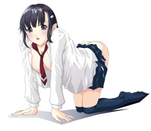 Rating: Explicit Score: 0 Tags: breasts dress_shirt female footwear hanging_breasts kneehighs nipples no_panties open_clothes open_shirt original rule34 shirt socks User: bunchy7s
