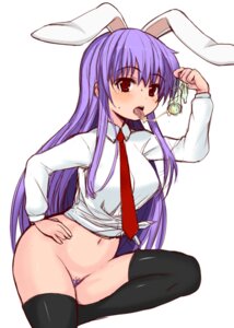 Rating: Explicit Score: 0 Tags: animal_ears black_legwear blush bottomless bunny_ears condom cum female female_focus hand_on_hip hips long_hair male navel necktie okayu_(deleted) pubic_hair purple_hair red_eyes reisen_udongein_inaba rough rule34 simple_background solo thighhighs tongue touhou User: bunchy7s