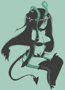 Rating: Safe Score: 0 Tags: black_hair boots clothed clothing demon e621 female footwear gloves hair handwear hi_res horn humanoid long_hair looking_at_viewer monster_girl_(genre) not_furry open_mouth sailorpalin shoes simple_background sitting skimpy solo spade_tail tail User: bunchy7s