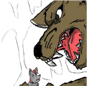 Rating: Safe Score: 0 Tags: ambiguous_gender canid canine canis cave chance_wulfe digital_drawing_(artwork) digital_media_(artwork) duo e621 fenchfletcher feral grandfathered_content grasp holding_character macro mammal micro micro_in_hand sharp_teeth size_difference teeth wolf User: bunchy7s