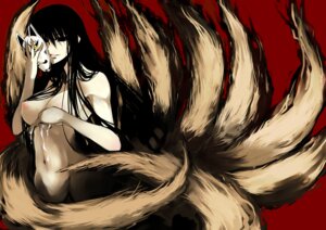 Rating: Questionable Score: 0 Tags: black_hair breasts cosaten cum female fox_tail hagoromo_gitsune large_breasts licking long_hair mask multi_tail nipples nude nurarihyon_no_mago rule34 tail tongue User: bunchy7s
