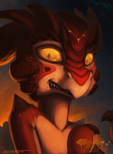 Rating: Safe Score: 0 Tags: ambiguous_gender anthro bust_portrait clenched_teeth conditional_dnp creepy dragon e621 felix_(sefeiren) fenra fire grin horn looking_at_viewer mythological_creature mythological_scalie mythology orange_eyes portrait rape_face scales scalie sefeiren smile solo spikes teeth volcanic_fenra User: bunchy7s