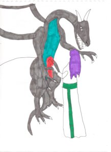 Rating: Questionable Score: 0 Tags: ambiguous_gender blood bodily_fluids chris-sowden claws dragon duo e621 hair hi_res horn human male mammal membrane_(anatomy) membranous_wings mythological_creature mythological_scalie mythology open_mouth purple_hair scalie simple_background standing tail teeth traditional_media_(artwork) violence white_background wings User: bunchy7s