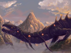 Rating: Safe Score: 0 Tags: ambiguous_gender black_body black_scales cloud detailed detailed_background dragon e621 fantasy feral fog konekonoarashi mountain mythological_creature mythological_scalie mythology open_mouth outside pink_tongue red_eyes scales scalie sky solo tongue User: bunchy7s