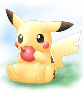 Rating: Safe Score: 0 Tags: 3_toes ambiguous_gender apple barefoot brown_eyes cleft_tail dipstick_ears e621 ear_markings eating feet feral food front_view fruit fur generation_1_pokemon grass holding_food holding_object long_ears mammal markings multicolored_ears nintendo pemyu pikachu plant pokemon pokemon_(species) raised_tail rodent simple_background sitting solo tail toes white_background yellow_body yellow_fur User: bunchy7s