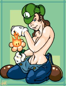 Rating: Explicit Score: 0 Tags: beige_skin brown_hair clothes color female female_only fire fire_flower flower footwear genderswap genderswap_(mtf) gloves hair hat human kneeling looking_at_viewer luigi luigi's_hammer_toss mario_(series) nintendo outlaw_ink overalls round_ears rule34 rule_63 shoes solo straight_hair super_mario_bros. topless User: bunchy7s