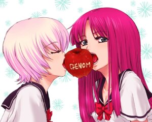 Rating: Explicit Score: 0 Tags: 2girls air_gear apple blue_eyes female food fruit genom long_hair mouth_hold multiple_females multiple_girls noyamano_ringo object_namesake onija_taro onija_tarou pink_hair rule34 saliva school_uniform seifuku serafuku short_hair simca yuri User: bunchy7s