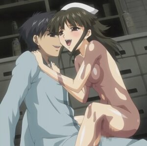 Rating: Explicit Score: 0 Tags: 1boy anata_no_shiranai_kangofu animated black_hair blush bouncing_breasts breasts brown_eyes cap censored cowgirl_position female hair hat long_hair male moaning mosaic_censoring nude nurse ogawa_nana oil open_mouth rule34 screencap sex small_breasts smile spread_legs User: bunchy7s
