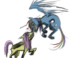 Rating: Safe Score: 0 Tags: blue_body blue_feathers blue_fur duo e621 equid equine feathered_wings feathers female feral fluttershy_(mlp) friendship_is_magic fur hair hasbro mammal multicolored_hair my_little_pony mythological_creature mythological_equine mythology nightmare_fuel pegasus rainbow_dash_(mlp) rainbow_hair simple_background tail unknown_artist white_background wings yellow_body yellow_feathers User: bunchy7s