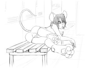 Rating: Explicit Score: 0 Tags: 3_toes 5:4 anthro anus backsack balls bench biped bulge butt chizi clothing e621 feet femboy genitals hair hindpaw locker locker_room looking_at_viewer looking_back lying male mammal monochrome mouse murid murine on_bench on_side open_mouth pawpads paws rodent sketch soles solo tail toes User: bunchy7s