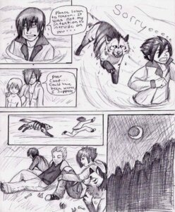 Rating: Safe Score: 0 Tags: ambiguous_gender canid canine canis comic coop_(wrng) dialogue digitigrade e621 english_text female feral graphite_(artwork) greyscale group human male mammal monochrome natsume_(wrng) natsumewolf oz_(wrng) quadruped rikku tail text traditional_media_(artwork) wolf wolf's_rain wolf's_rain_next_generation User: bunchy7s