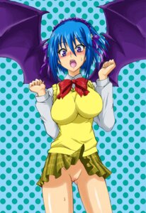 Rating: Questionable Score: 0 Tags: 1girls bat_wings blue_hair blush breasts demon female female_only highres kurono_kurumu no_panties purple_eyes pussy rosario+vampire rule34 school_uniform serafuku solo succubus surprised sweater uncensored wings User: bunchy7s