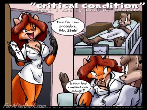 Rating: Questionable Score: 0 Tags: 2005 4:3 anthro base_one_layout bed blockage_(layout) breasts canid canine cleavage clipboard clothed clothing comic dialogue dialogue_outside_panel do_not_distribute dual_holding duo e621 english_honorific english_text eric_schwartz female fox furafterdark furniture hat headgear headwear holding_clipboard holding_object holding_pen holding_writing_utensil honorific hospital hospital_bed mammal medical medical_instrument name_drop name_in_dialogue nurse nurse_clothing nurse_hat nurse_headwear nurse_uniform overlay_layer patient pen rod_steele scientific_instrument sheila_vixen speech_bubble stethoscope tail text three_frame_image title uniform vertical_blockage writing_utensil User: bunchy7s
