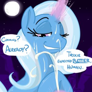 Rating: Explicit Score: 0 Tags: 1:1 2012 blue_hair blush bodily_fluids cum cum_on_face cumshot dialogue duo e621 ejaculation english_text equid equine female female_feral female_focus feral friendship_is_magic genital_fluids grin hair hasbro horn long_hair low_res magic male male/female mammal my_little_pony mythological_creature mythological_equine mythology narrowed_eyes orgasm purple_eyes reiduran smile smirk solo_focus text trixie_(mlp) unicorn User: bunchy7s