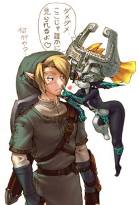 Rating: Safe Score: 0 Tags: blonde_hair blue_eyes blush clothing duo e621 female fused_shadow hair headgear headwear heart_symbol humanoid hylian iiyamaeizou interspecies japanese_text larger_male link male midna nintendo not_furry red_eyes romantic romantic_couple shield size_difference smaller_female text the_legend_of_zelda translated twili twilight_princess User: bunchy7s