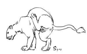 Rating: Explicit Score: 0 Tags: 16:10 anus butt domestic_cat e621 felid feline felis female feral genitals mammal monochrome raised_leg scratching snake_(artist) solo tail teats tongue vulva widescreen User: bunchy7s