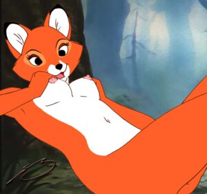 Rating: Questionable Score: 0 Tags: anthro anthrofied black_body black_eyes black_fur breasts canid canine day dipstick_ears disney e621 ear_markings female fox fur holding_breast mammal markings multicolored_ears navel nipples nude open_mouth orange_body orange_fur outside red_fox smile solo steven_stagg the_fox_and_the_hound true_fox vixey_(tfath) white_body white_fur User: bunchy7s