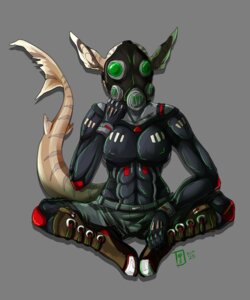 Rating: Safe Score: 0 Tags: 5:6 alpha_channel anthro aquatic armor bald biped boots bottomwear breasts cargo_shorts clothing e621 female fish footwear gas_mask gloves handwear hi_res living_armor looking_at_viewer mask muscular muscular_anthro muscular_female non-mammal_breasts requiem_shark science_fiction shark shoes shorts simple_background sitting solidshift_vi solo stripes tiger_shark transparent_background User: bunchy7s