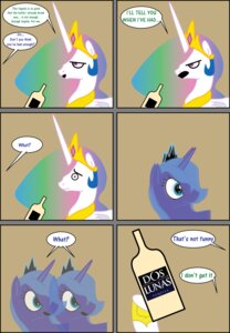 Rating: Safe Score: 0 Tags: alcohol beverage comic e621 english_text equid equine feathered_wings feathers female feral food friendship_is_magic gwbinvincible hasbro hi_res horn mammal my_little_pony mythological_creature mythological_equine mythology princess princess_celestia_(mlp) princess_luna_(mlp) royalty sibling_(lore) sister_(lore) sisters_(lore) text unicorn white_body white_feathers winged_unicorn wings ಠ_ಠ User: bunchy7s