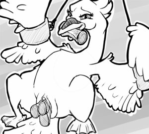 Rating: Explicit Score: 0 Tags: anatid anseriform anserine avian bdsm beak bird bondage bound e621 feathered_wings feathers female feral genitals himiko improvised_sex_toy money money_in_pussy monochrome penetration prostitution sex solo swan vaginal vaginal_penetration vulva vulva_instead_of_cloaca wheezykb wing_bondage wings User: bunchy7s