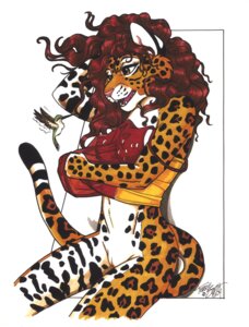 Rating: Explicit Score: 0 Tags: 2004 absurd_res anthro apodiform avian bird bottomless brown_eyes brown_hair calliope_hummingbird clothed clothing duo e621 felid female feral fur genitals hair hi_res hummingbird leopard mammal open_mouth orange_body orange_fur pantherine pinup pose red_hair signature sitting size_difference solo_focus spots terrie_smith traditional_media_(artwork) trochilinae undressing vulva white_body white_fur User: bunchy7s