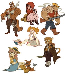 Rating: Safe Score: 0 Tags: anthro canid canine canis clothing domestic_cat e621 felid feline felis female gun hat headgear headwear hodori human male mammal ranged_weapon weapon wolf User: bunchy7s