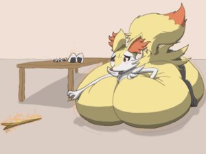 Rating: Questionable Score: 0 Tags: 2013 4:3 anthro big_breasts blush braixen breast_expansion breasts canid canine e621 expansion female fire food furniture generation_6_pokemon huge_breasts hyper immobile inflation inner_ear_fluff lying lying_on_breasts lying_on_ground lying_on_own_breasts lying_on_self mammal nintendo nooxgard on_front on_ground onigiri pokemon pokemon_(species) resting_on_belly rice solo stick table tuft User: bunchy7s