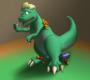 Rating: Safe Score: 0 Tags: claws clothing dinosaur drago_(earthbound) e621 earthbound_(series) hair kitsunekit lucas_(earthbound) male nintendo prehistoric_species reptile scalie solo surprised tail transformation User: bunchy7s