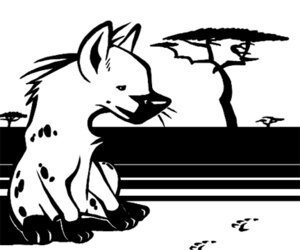 Rating: Safe Score: 0 Tags: 6:5 ambiguous_gender anti_dev black_and_white e621 feet feral footprint fur hindpaw hyena line_art low_res mammal monochrome outside pawprint paws plant quadruped savanna solo spots spotted_hyena tree whiskers User: bunchy7s