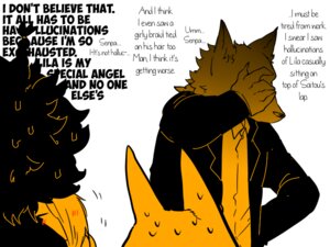 Rating: Safe Score: 0 Tags: 4:3 anthro bodily_fluids canid canine canis comic e621 english_text felid female fur group hair human kemono lila_(kashiwagi_aki) lion male mammal muscular pantherine rolf saitou_(yakantuzura) short_hair sweat text translated wolf yakantuzura young_(lore) zinovy User: bunchy7s