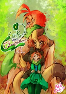 Rating: Safe Score: 0 Tags: anthro blue_eyes brown_body brown_eyes brown_fur brown_hair comic e621 female fluffy fluffy_tail fur general_mills grin hair hi_res human kangaroo leprechaun long_tail looking_at_viewer looking_back lucky_and_chocolate_charms lucky_charms lucky_the_leprechaun macropod male mammal marsupial mascot orange_hair red_hair scarf smile spirale spirale_(character) tail text User: bunchy7s