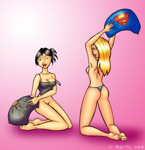 Rating: Explicit Score: 0 Tags: 00s 2000s 2008 2girls asian ass barefoot batgirl batgirl_(cassandra_cain) batman_(series) batman_symbol black_hair blonde_hair blue_eyes bottomless bottomless_female brown_eyes cassandra_cain cleavage dc dc_comics female female_only human kara_zor-el kryptonian long_hair multiple_females multiple_girls panties pillow_fight rule34 supergirl superman_(series) thong topless topless_female wink User: bunchy7s
