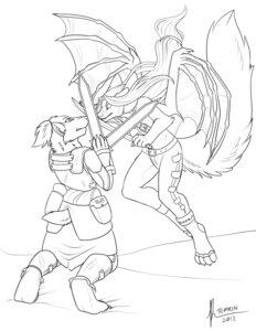 Rating: Safe Score: 0 Tags: 2012 4_toes angry anthro armor badger belt black_and_white canid canine claws clothed clothing digitigrade dragon duo e621 english_text feet felid female fluffy fluffy_tail hair hybrid inks long_hair male mammal melee_weapon membrane_(anatomy) membranous_wings monochrome mustelid musteline mythological_creature mythological_scalie mythology rados_badger scalie simple_background sword tail temrin text toes warrior weapon white_background wings User: bunchy7s